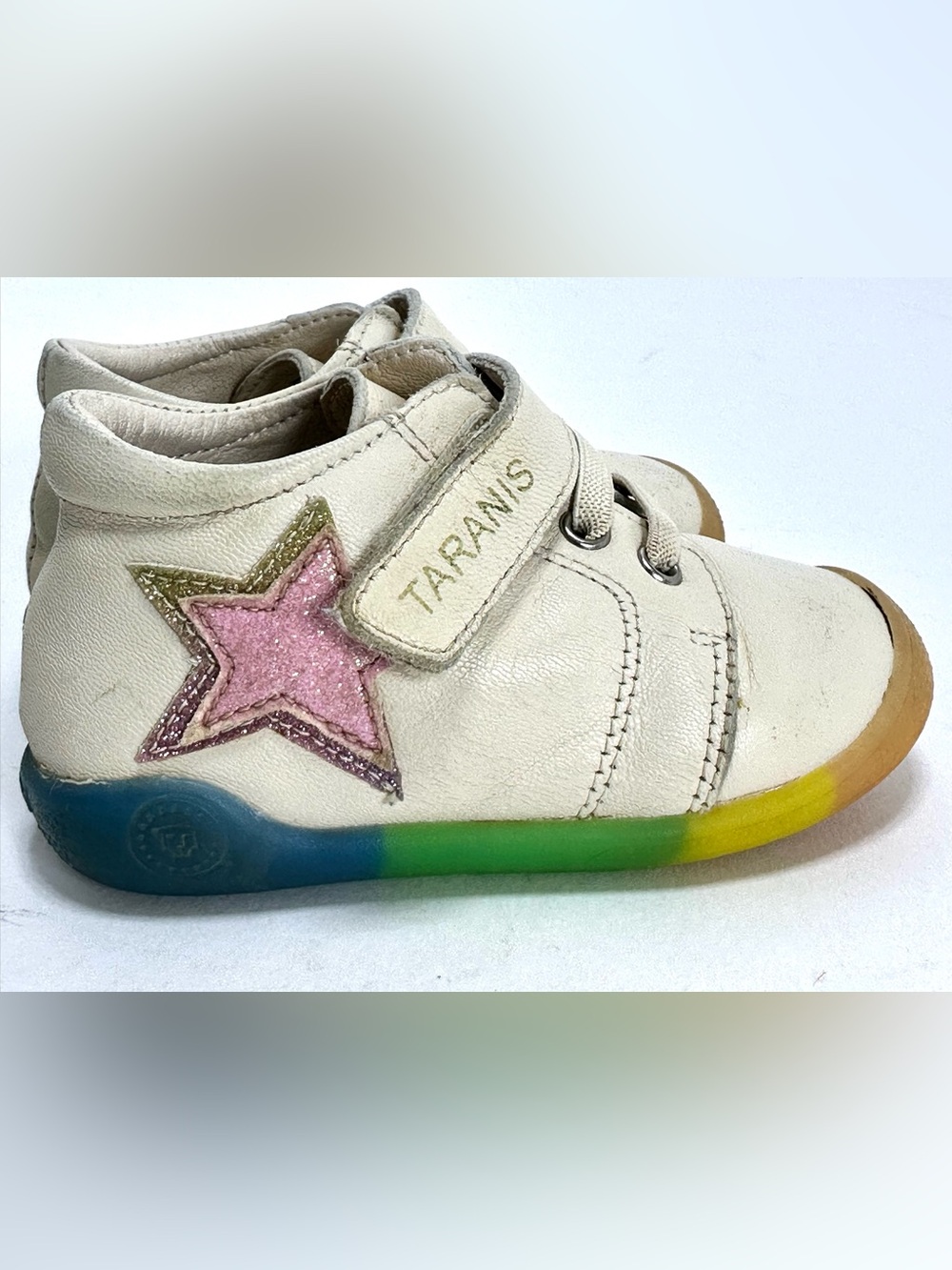 Taranis Leather Star Rainbow Trainer Shoes 7.5